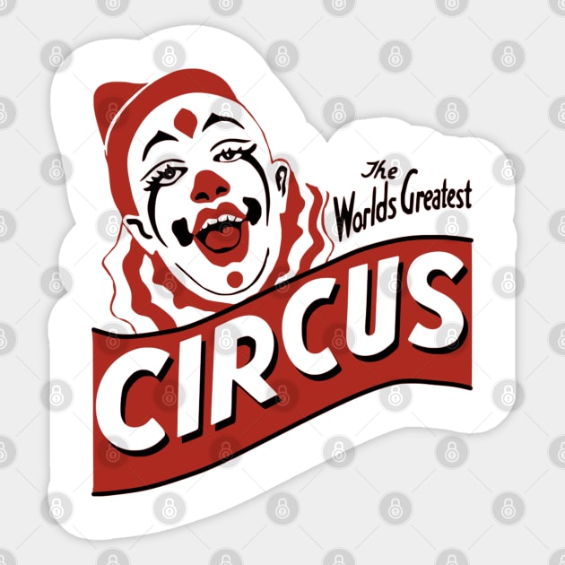 Circus Clown Sticker by Stevendan